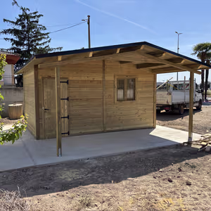 Disseny i construcción de cases de fusta per el jardí